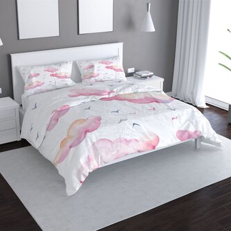 Povlečení Růžové mraky: 140x200 / 90x70
