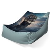 Sedací vak Lounge Plachetnice mezi skalami: 120 x 100 x 80 cm