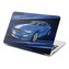 Samolepka na notebook Mustang Modré pozadí s pruhy: 38x26 cm
