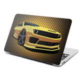 Samolepka na notebook Chevrolet Camaro Žlutá mřížka: 38x26 cm