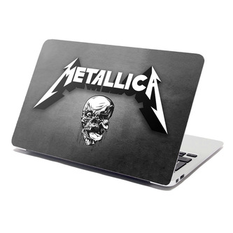 Samolepka na notebook METALLICA Lebka Šedá: 29x20 cm
