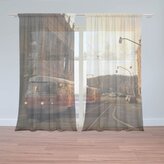 Záclony Tramvaj v historickém městě: 2ks 150x250cm