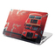 Samolepka na notebook Červený patrový autobus Vlajka: 29x20 cm
