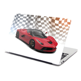 Samolepka na notebook Ferrari Závodní vlajka: 29x20 cm
