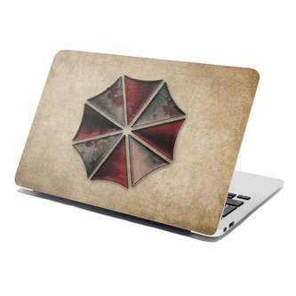 Samolepka na notebook Resident Evil Umbrella Corporation Vintage: 29x20 cm