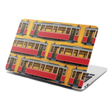 Samolepka na notebook Pražské historické tramvaje Žlutý Pattern: 29x20 cm