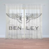 Záclony Bentley na bílé: 2ks 150x250cm