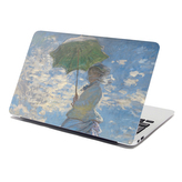 Samolepka na notebook Dáma se slunečníkem - Claude Monet: 38x26 cm