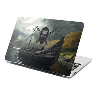 Samolepka na notebook Vikingové Loď: 29x20 cm