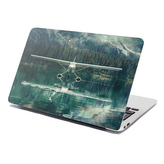 Samolepka na notebook Hydroplán na horském jezeře: 38x26 cm