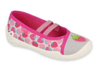 116X305 25 - dívčí balerínky Befado 2g,růžovo-šedá 116X305_26