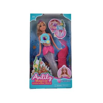 Magiczna Syrenka Lalka z świecącym ogonem i muzyką Magiczna Syrenka Lalka z świecącym ogonem i muzyką