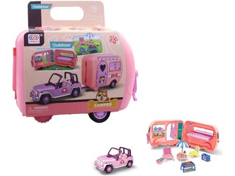 Auto s příslušenstvím v kufříku, 22 cm