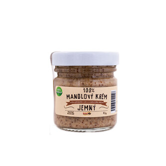 Božské Oříšky 100% Mandlový krém - jemný 40g Božské Oříšky 100% Mandlový krém - jemný 40g