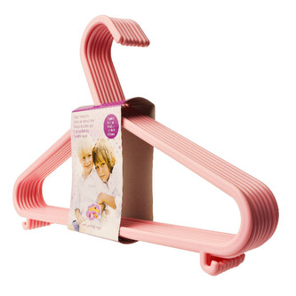 MALTEX Wieszak dziecięcy (kpl 8szt.), różowy