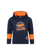 Dětská mikina s kapucí KTM Red Bull Racing GRID tmavě modrá - 152 CM