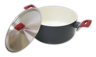 Hrnec keramický MAXIMA s poklicí, 24 cm