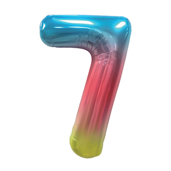 Narozeninový balónek, barevný 40" číslo 7