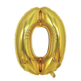 Narozeninový balónek, zlatý 40" číslo 0