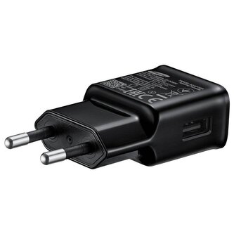 EP-TA200EBE Samsung USB-A 15W Cestovní nabíječka Black (OOB Bulk) (Malé škrábance)
