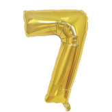 Narozeninový balónek, zlatý 40" číslo 7