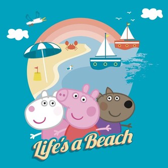 FARO Magický ručníček Peppa Pig pláž  Bavlna - Froté, 30/30 cm