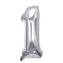 Narozeninový balónek, stříbrný 40" číslo 1
