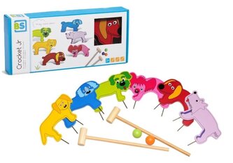 BS toys drewniany zestaw do gry krykieta zwierzęta BS toys drewniany zestaw do gry krykieta zwierzęta