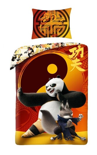 HALANTEX Povlečení Kung Fu Panda  Bavlna, 140/200, 70/90 cm