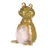 Žába - zahradní ozdoba na plot, keramika