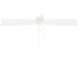Girlandy z organzy biały 1,8m 2szt