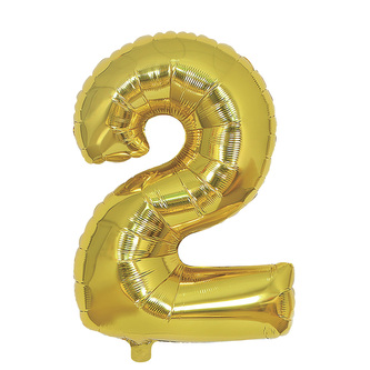 Narozeninový balónek, zlatý 40" číslo 2
