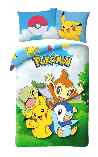 HALANTEX Povlečení Pokémon zahrada  Bavlna, 140/200, 70/90 cm
