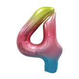 Narozeninový balónek, barevný 40" číslo 4