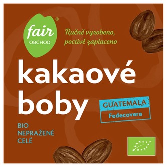 Fairobchod Bio nepražené kakaové boby Guatemala Fedecovera, 100 g