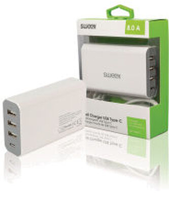 Sweex Nabíječka 4-Výstupy 8 A U CH-017WH