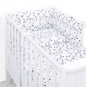 Mantinel s povlečením do postýlky, 3D sada - Star,, 135x100 cm; 135x100 Mantinel s povlečením do postýlky, 3D sada - Star,, 135x100 cm; 135x100