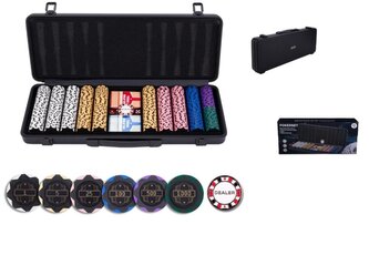 Zestaw do pokera 500 Exclusive nominały