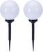 Koopman, Set 2 ks solárních LED svítilen ProGarden s koulí průměr 20 cm, výška 52 cm