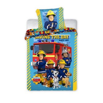 Dětské povlečení Hasič Sam 100x135+40x60cm Dětské povlečení Hasič Sam 100x135+40x60cm
