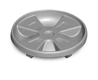 Gardino, podmiska pod květináč s kolečky 35 cm, béžová