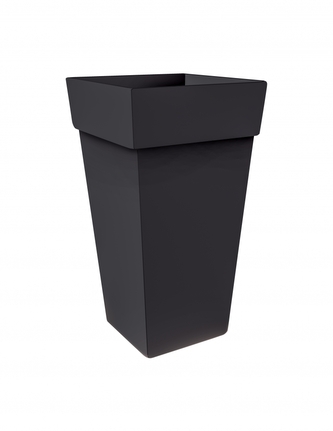 Gardino, Květináč MELROSE QUADRATE, rozměry 45 x 45 x 65 cm, antracit