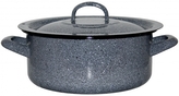 Metalac Kámen, mělký smaltovaný kastrol Gastro s poklicí 36 cm, 15 l