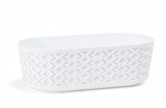 LAMELA, truhlík AZTEK 600 mm, bílý