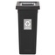 Igotrend, 724005 Koš na tříděný odpad 75 l, FIT BIN černá/šedá