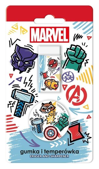 Gumka + temperówka Avengers