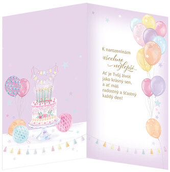 Karnet z kopertą Urodziny 15-6475, Argus