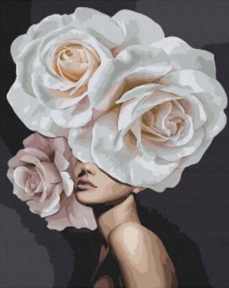 Diamantový obrázek - Růžena 30 x 40 cm