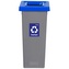 Igotrend, 719003 Koš na tříděný odpad 53 l, FIT BIN šedá/modrá