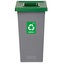 Igotrend, 723002 Koš na tříděný odpad 75 l, FIT BIN šedá/zelená